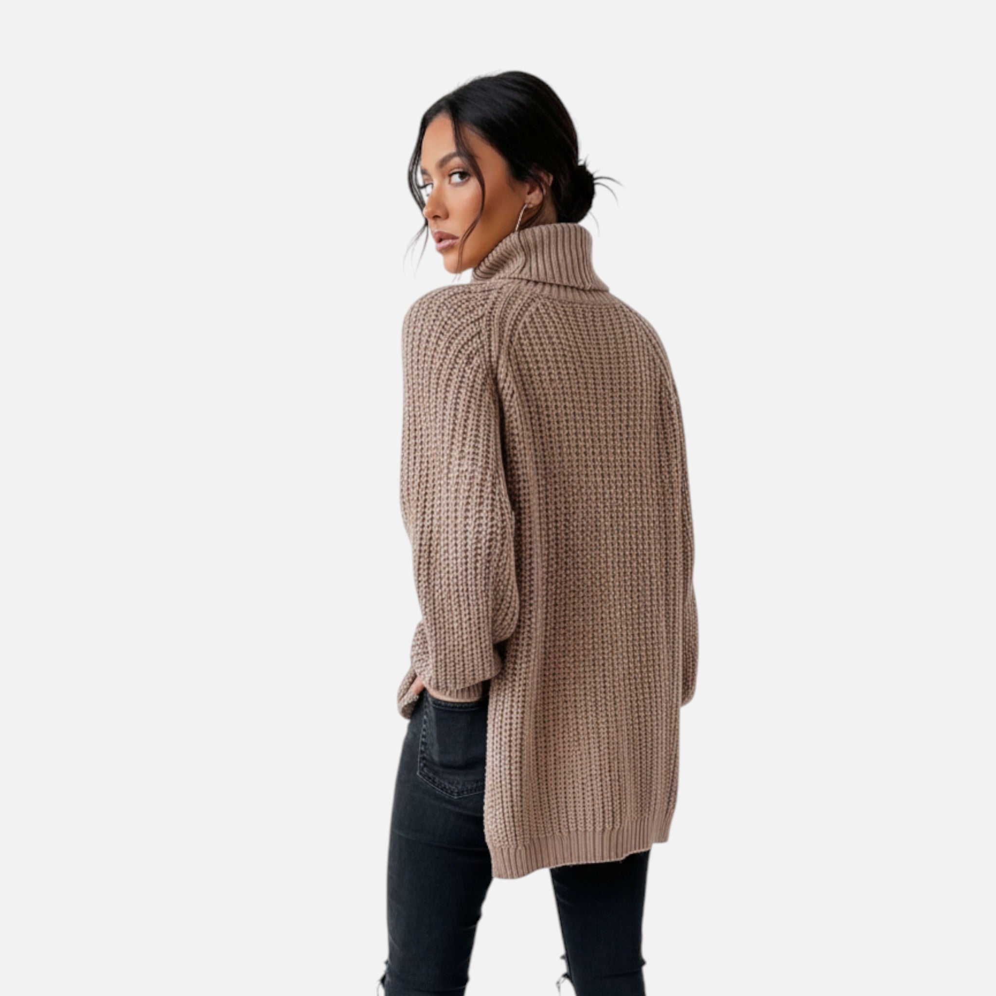 Old Fortune | Damski Sweter Dzianinowy z Wzorem Raglan