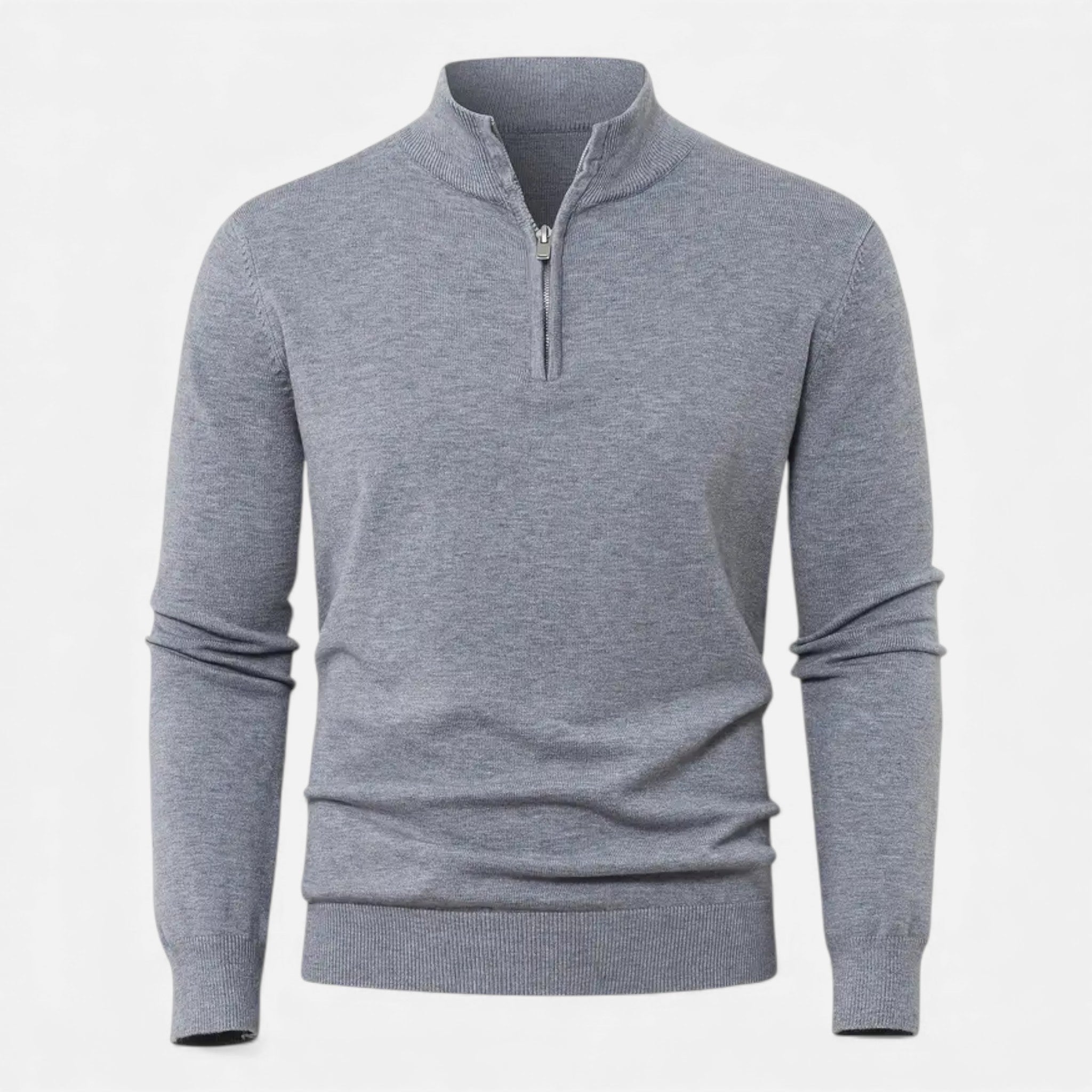 Old Fortune | Męska Kardigan Dzianinowy Half-Zip