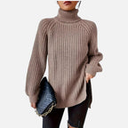 Old Fortune | Damski Sweter Dzianinowy z Wzorem Raglan