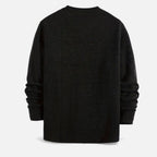 Old Fortune | Męski Sweter Dzianinowy z Prążkowaną Strukturą