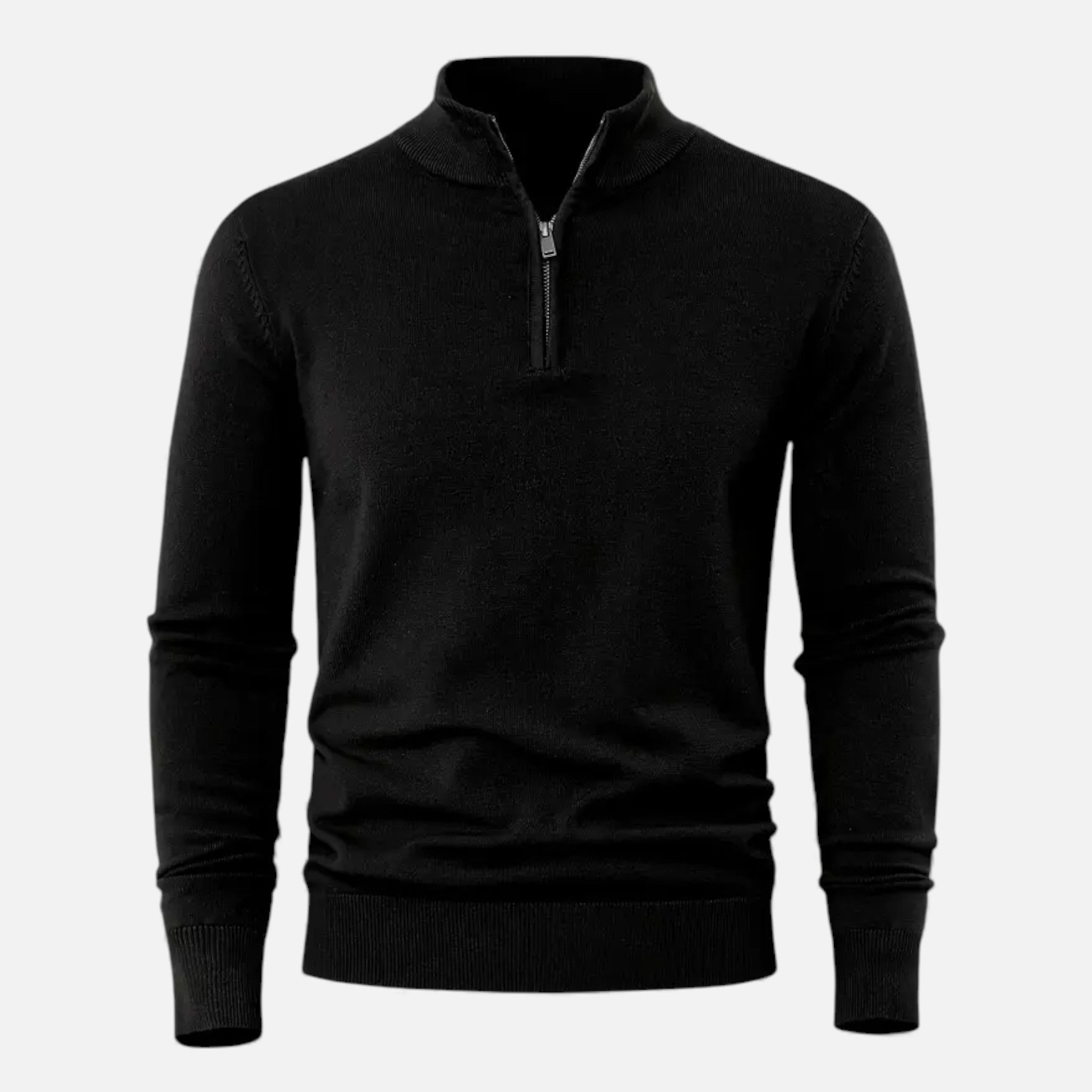 Old Fortune | Męska Kardigan Dzianinowy Half-Zip