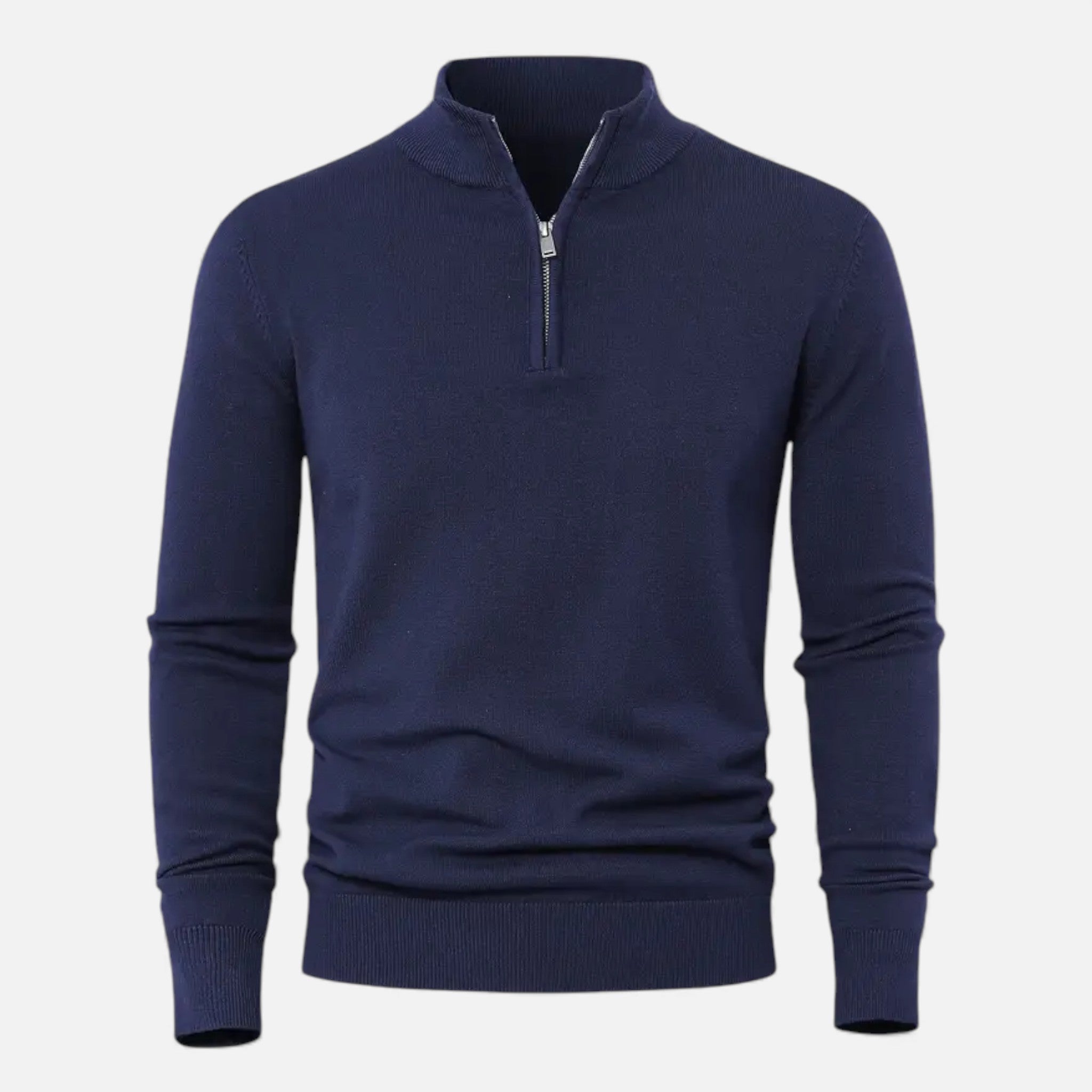 Old Fortune | Męska Kardigan Dzianinowy Half-Zip