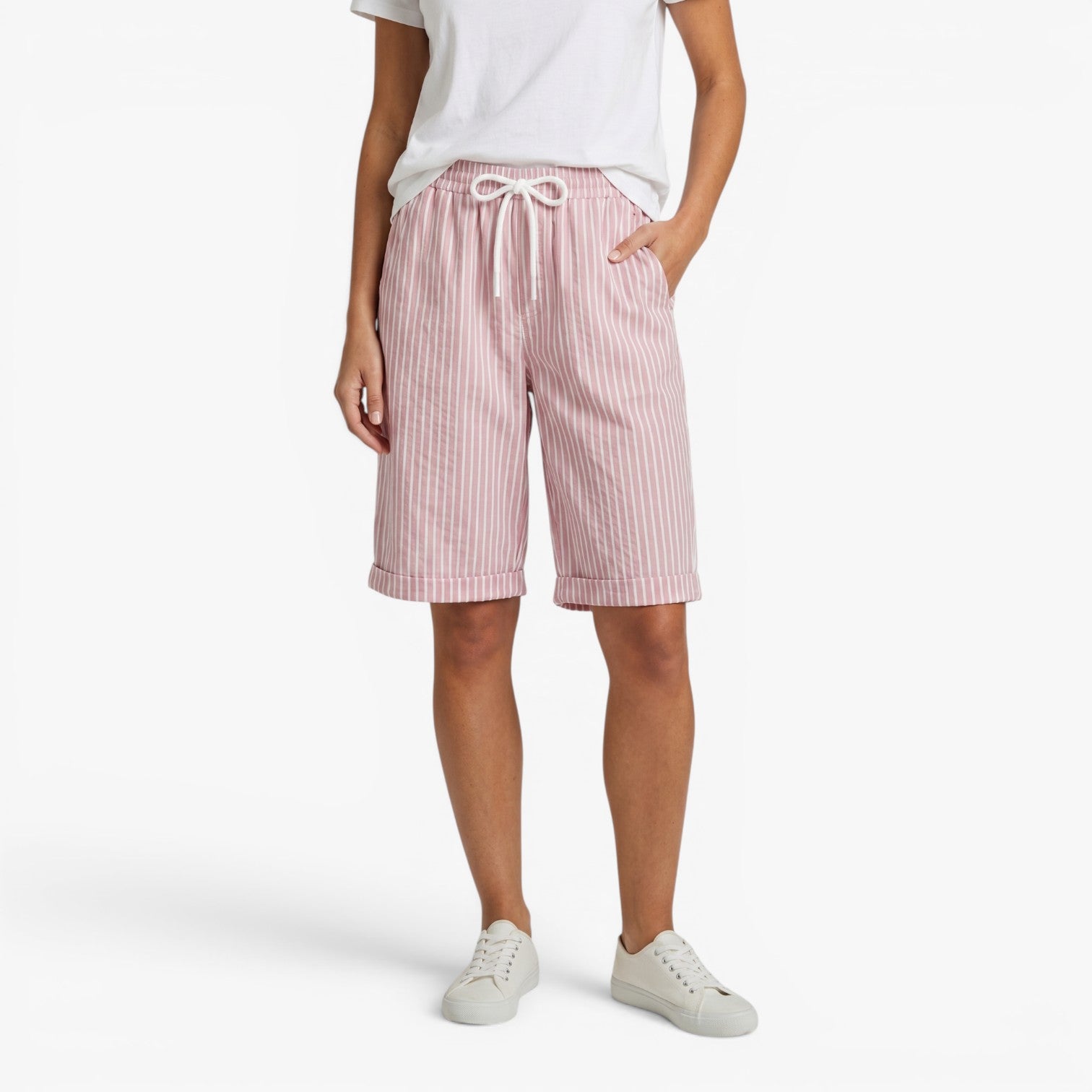 Old Fortune | Damen Bermudas mit Streifen in lässigem Schnitt