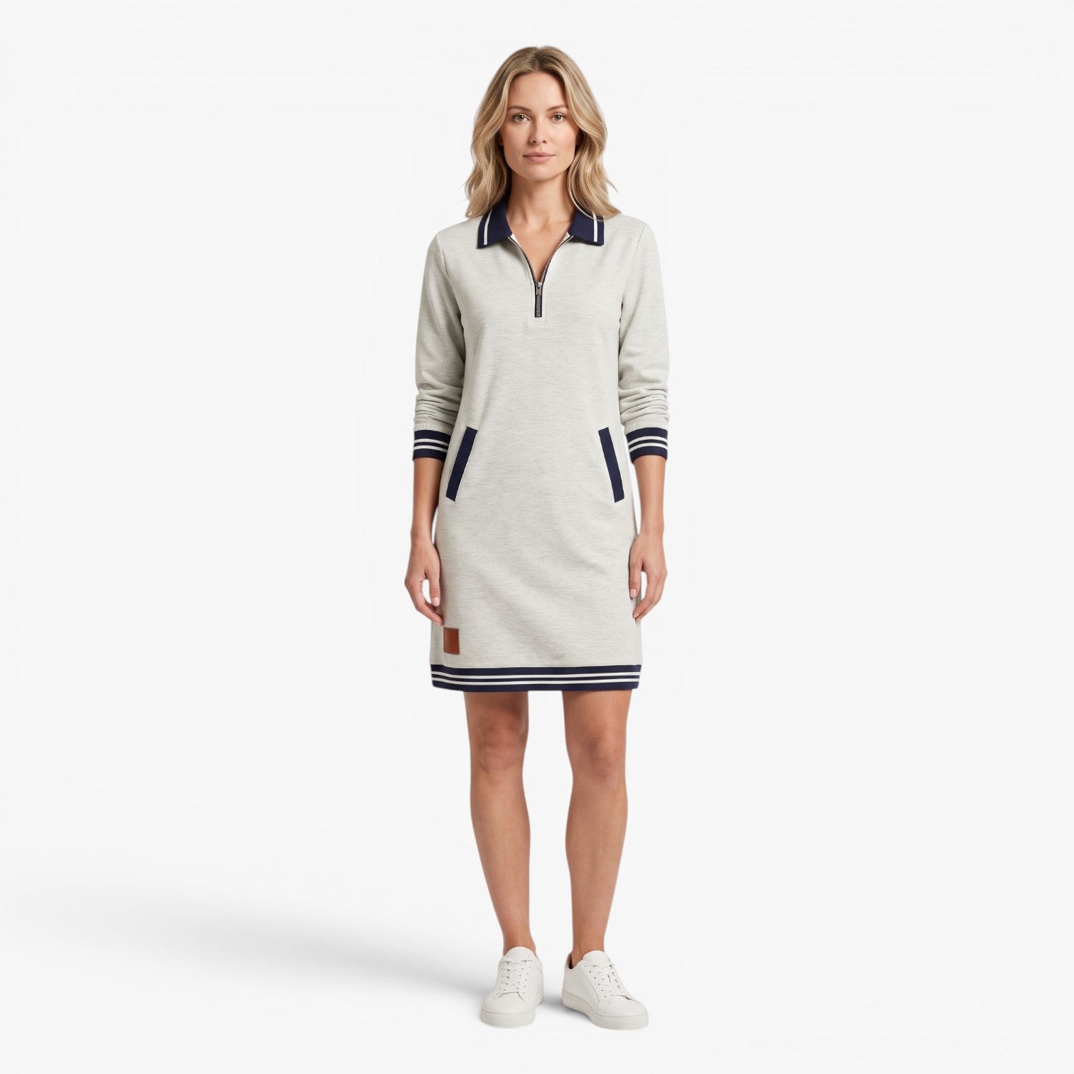 Old Fortune | Dames Casual Sportjurk met Kraag en Rits