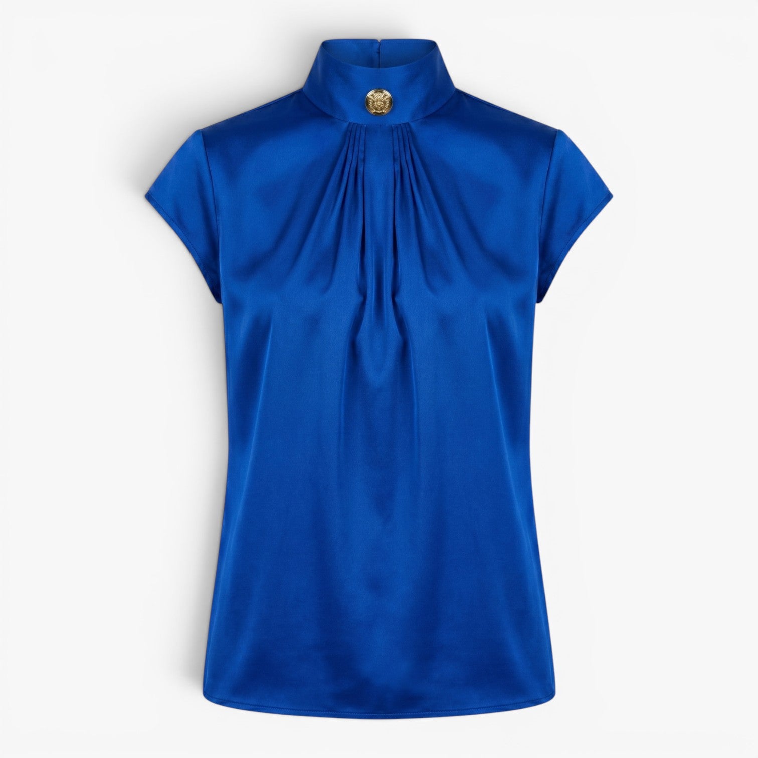 Old Fortune | Elegante Bluse mit Dekorativem Stehkragen
