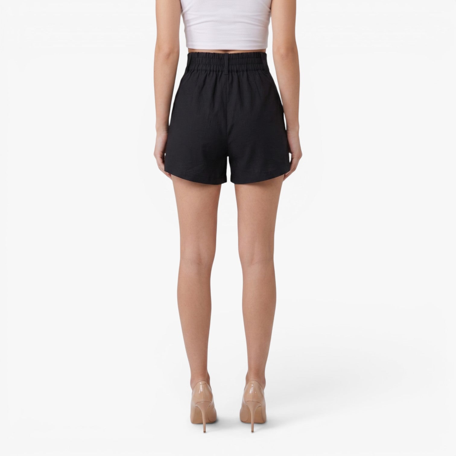 Old Fortune | Dames Capri Shorts met Decoratieve Knopen