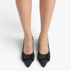 Old Fortune | Dames Slingback Pumps met Strik en Puntige Neus