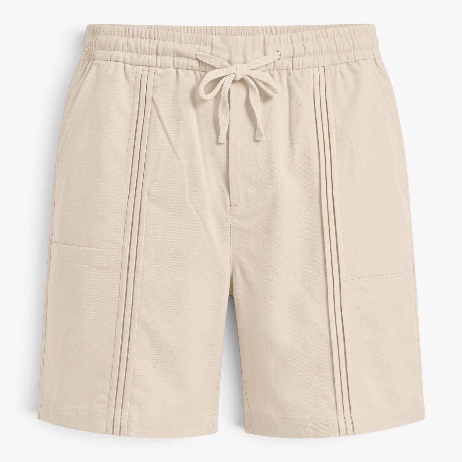 Old Fortune | Heren Linnen Shorts Amalfi met Decoratieve Stiksels