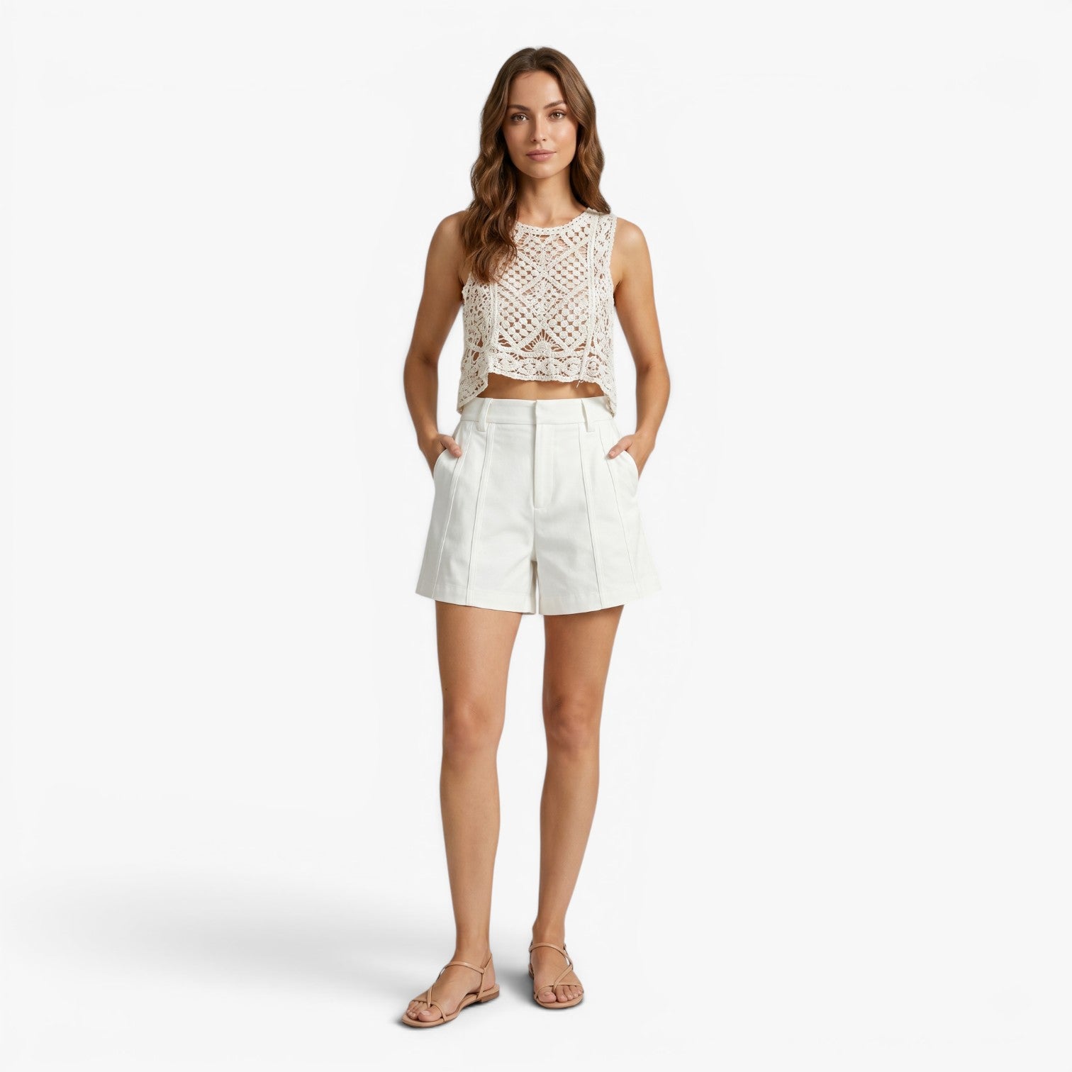 Old Fortune | Dames Tailleur Shorts met Hoge Taille