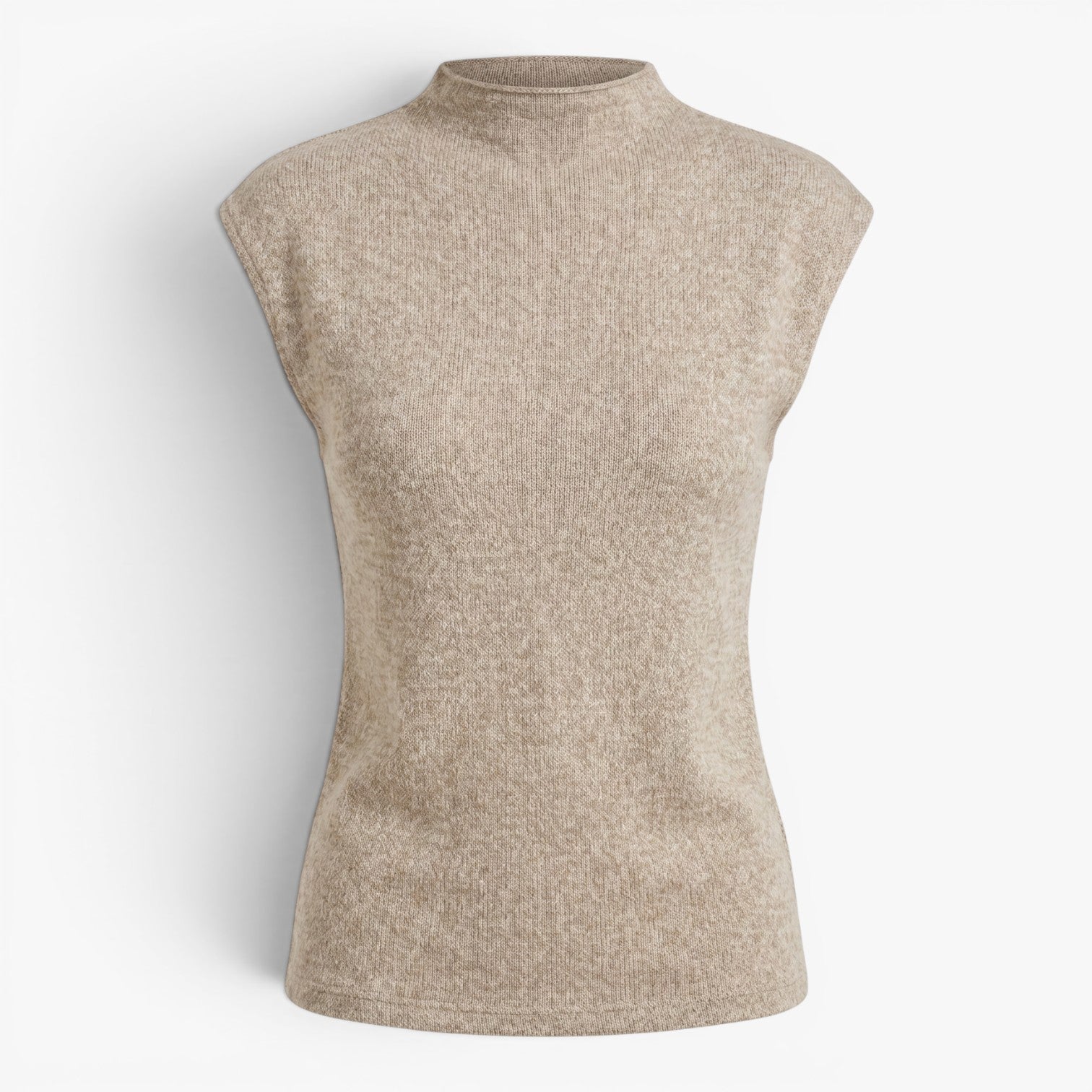 Old Fortune | Minimalistische Bluse mit Stehkragen und Strukturierter Oberfläche
