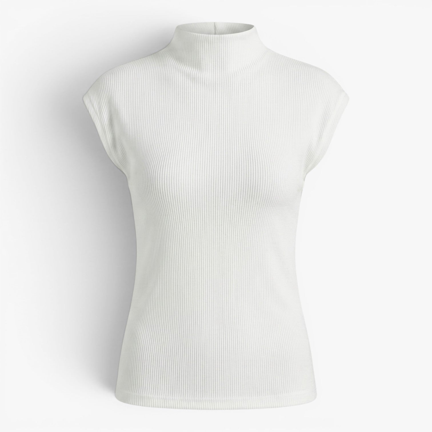 Old Fortune | Minimalistische Bluse mit Stehkragen und Strukturierter Oberfläche