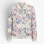 Old Fortune | Women's Floral Pattern Bomber Jacket