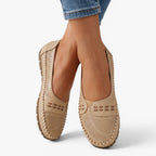 Old Fortune | Dames mocassins met geperforeerde afwerking en comfortabele binnenzool
