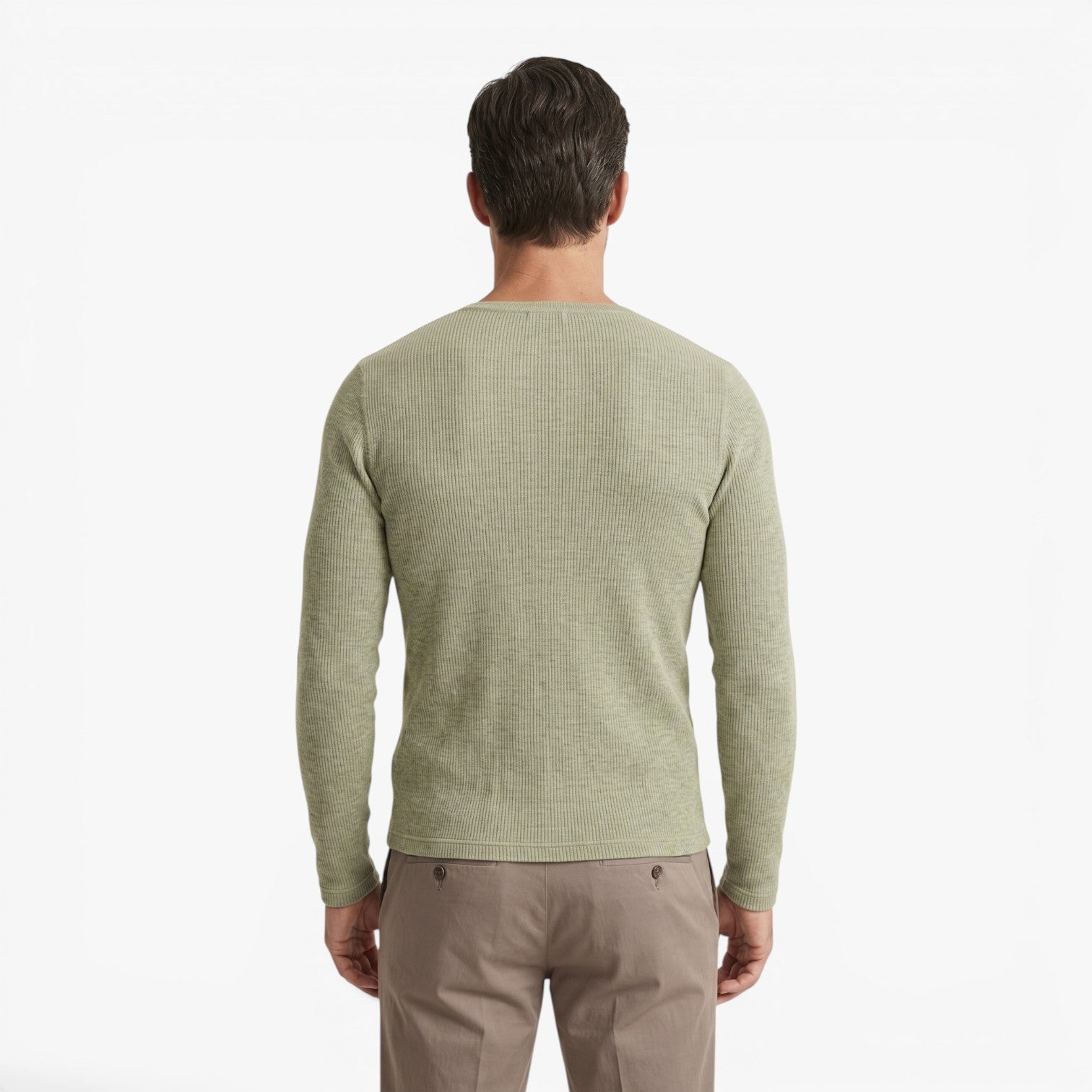 Old Fortune | Men's T-shirt with Zipper at the Neckline and Chest Pocket