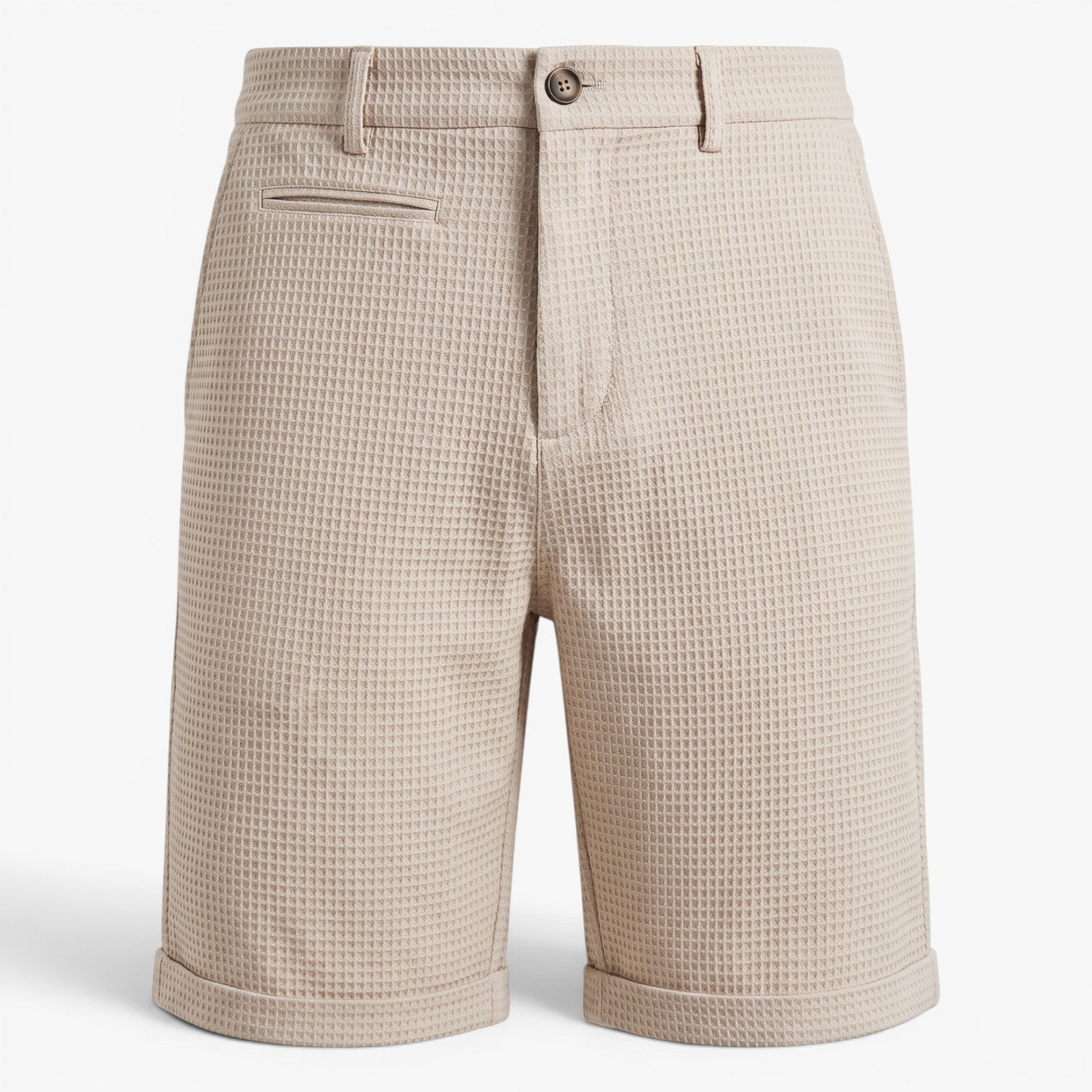 Old Fortune | Heren Textuur Chino Shorts Riviera