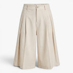 Old Fortune | Women's Elegant Bermuda Shorts with Pleats