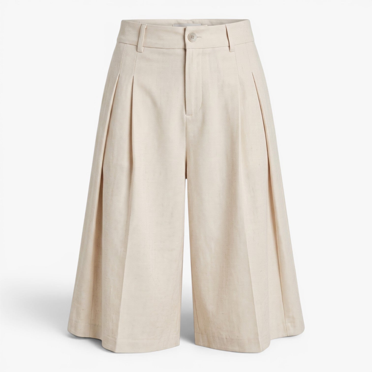 Old Fortune | Women's Elegant Bermuda Shorts with Pleats