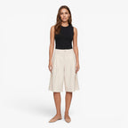 Old Fortune | Women's Elegant Bermuda Shorts with Pleats