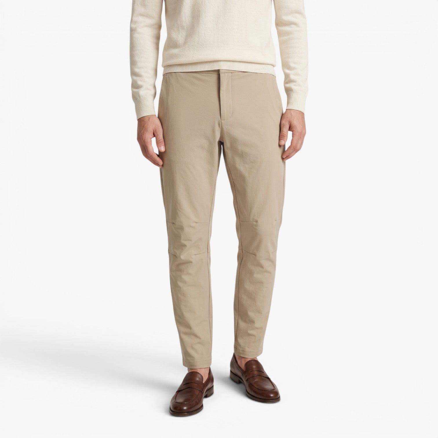 Old Fortune | Heren Casual Broek met Aansluitend Model en Elastische Taille