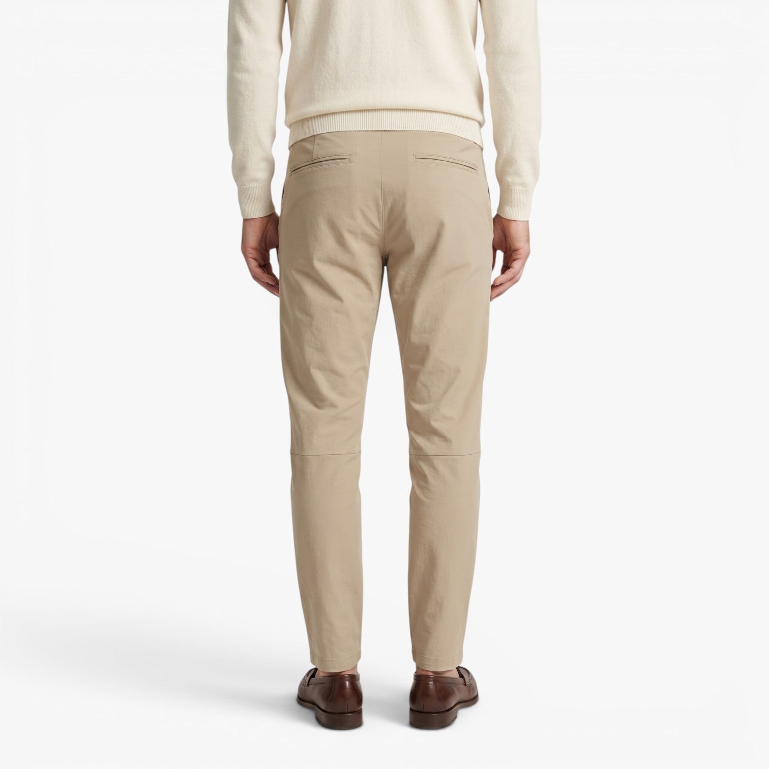 Old Fortune | Heren Casual Broek met Aansluitend Model en Elastische Taille