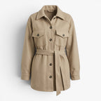 Old Fortune | Women's Oversized Shirt Jacket with Pockets