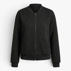 Old Fortune | Women's Quilted Bomber Jacket with Zipper