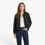 Old Fortune | Women's Quilted Bomber Jacket with Zipper