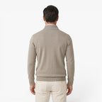 Old Fortune | Men's Sweater with Zipper at the Collar and Stand-up Collar
