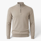 Old Fortune | Men's Sweater with Zipper at the Collar and Stand-up Collar