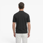 Old Fortune | Men's Shirt with Contrasting Vertical Pattern and Short Sleeves