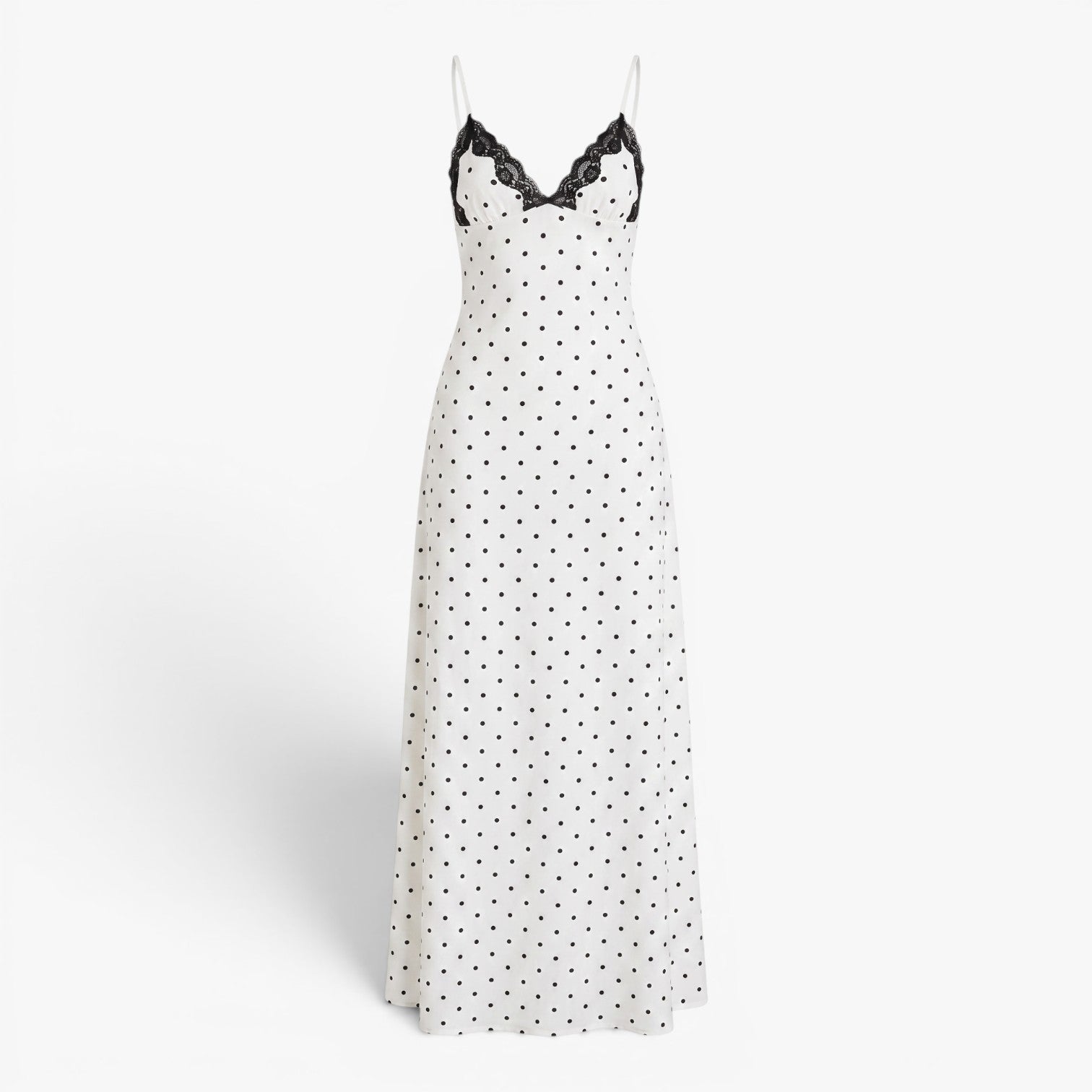 Old Fortune | Women's Maxi Dress with Straps and Lace Trim