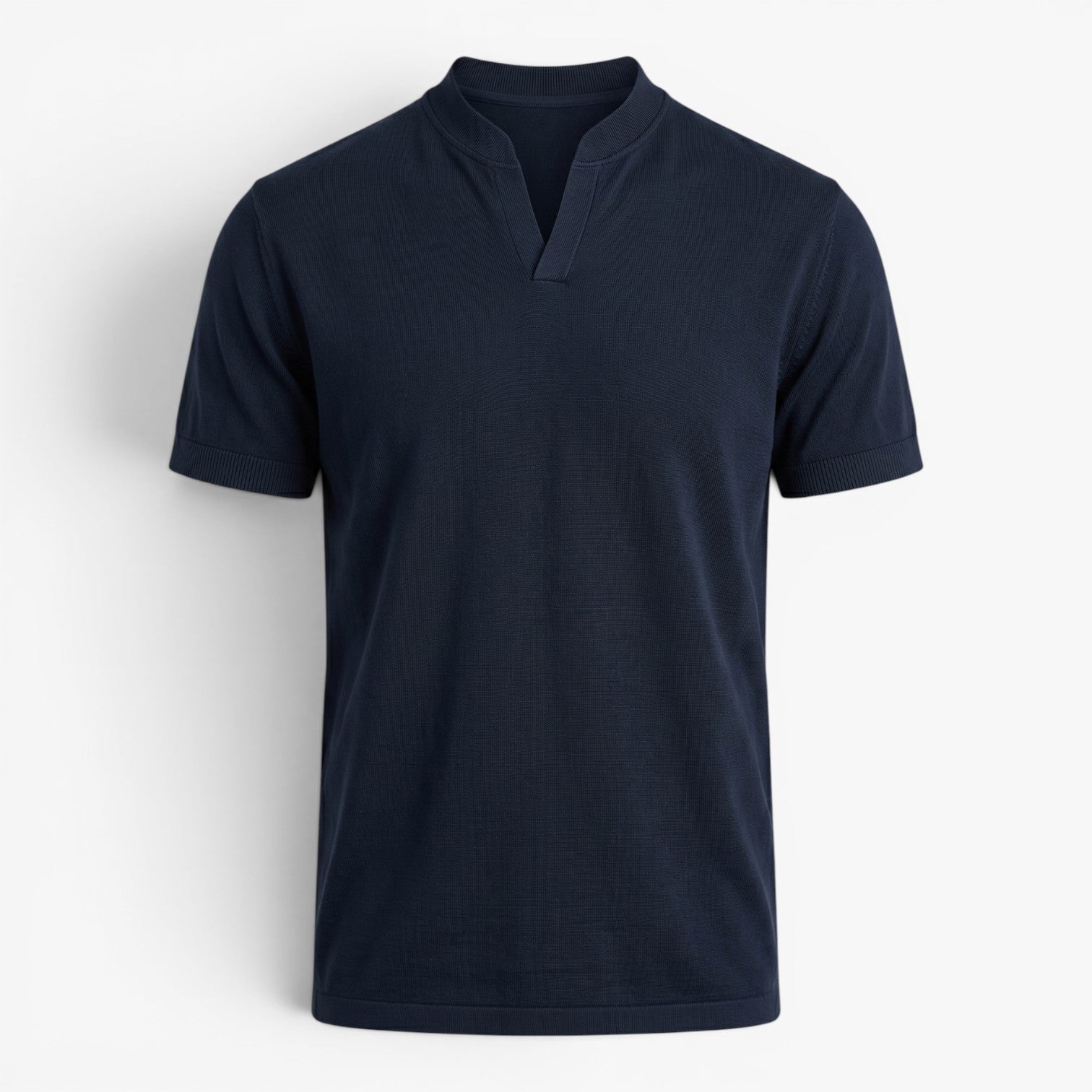 Old Fortune | Herren-Casual-Shirt mit Stehkragen  