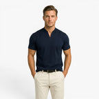 Old Fortune | Herren-Casual-Shirt mit Stehkragen  