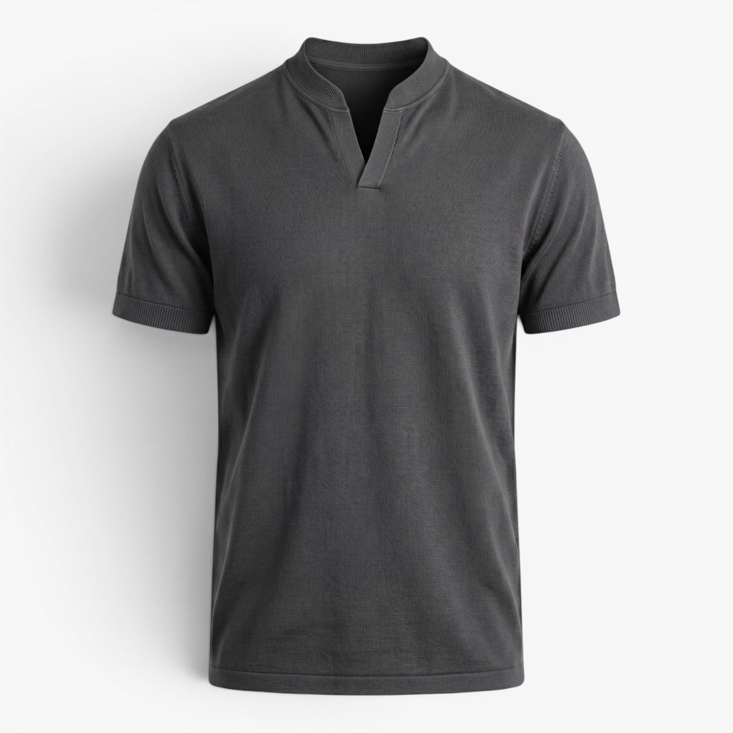 Old Fortune | Herren-Casual-Shirt mit Stehkragen  
