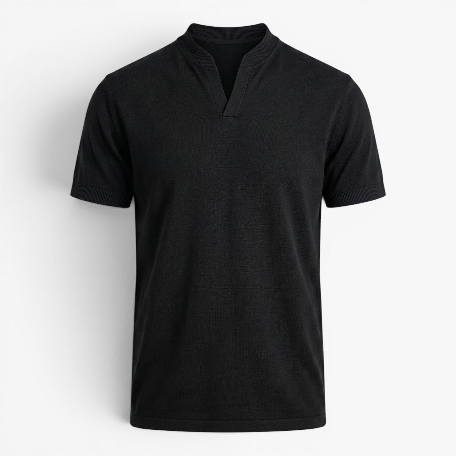 Old Fortune | Herren-Casual-Shirt mit Stehkragen  