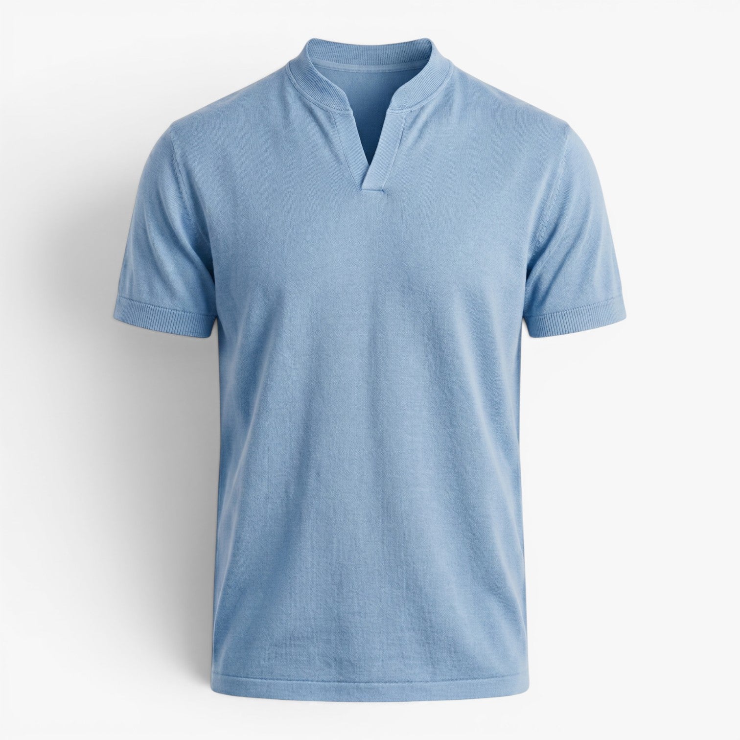 Old Fortune | Herren-Casual-Shirt mit Stehkragen  