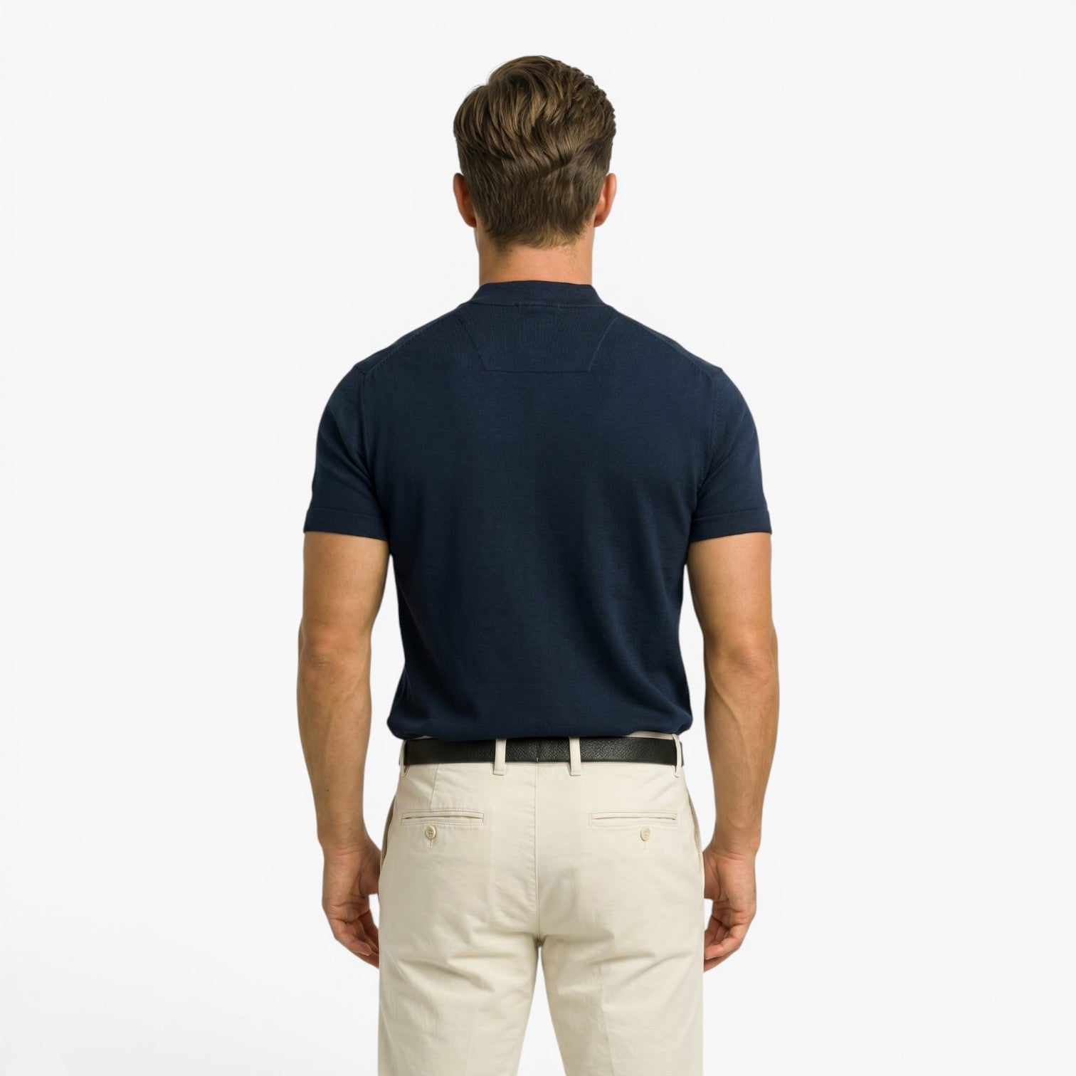 Old Fortune | Herren-Casual-Shirt mit Stehkragen  