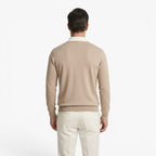 Old Fortune | Men's Polo Collar Sweatshirt with Contrast Trim