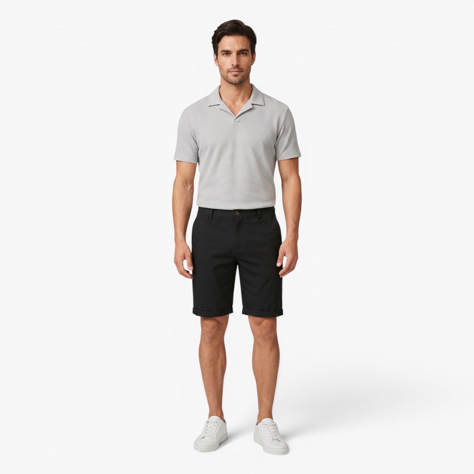 Old Fortune | Elegante Herren Capri-Shorts mit umgeschlagenem Saum