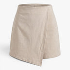 Old Fortune | Women's Porto Shorts with Asymmetric Pleat