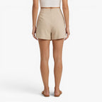 Old Fortune | Women's Porto Shorts with Asymmetric Pleat