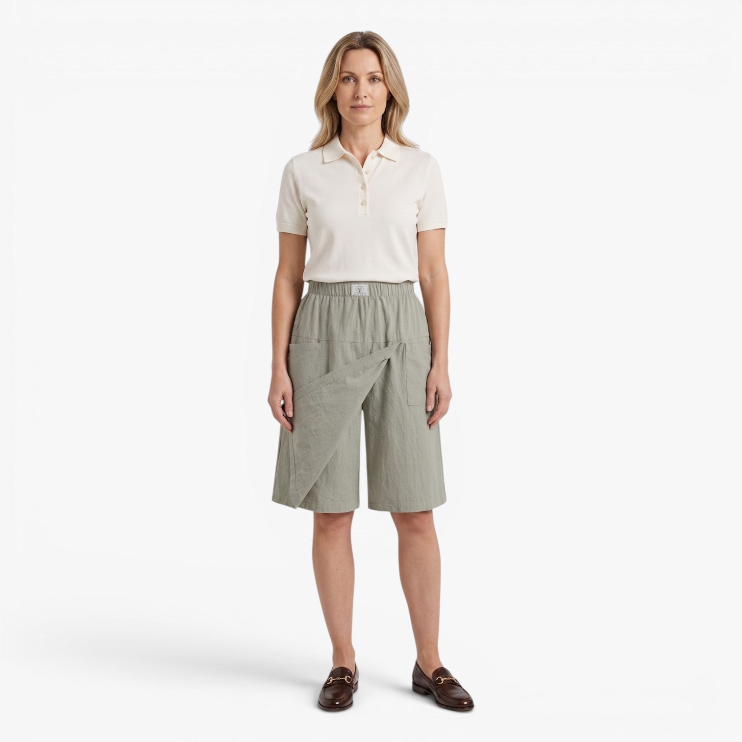 Old Fortune | Damen-Shorts mit Rock-Overlay und Taschen