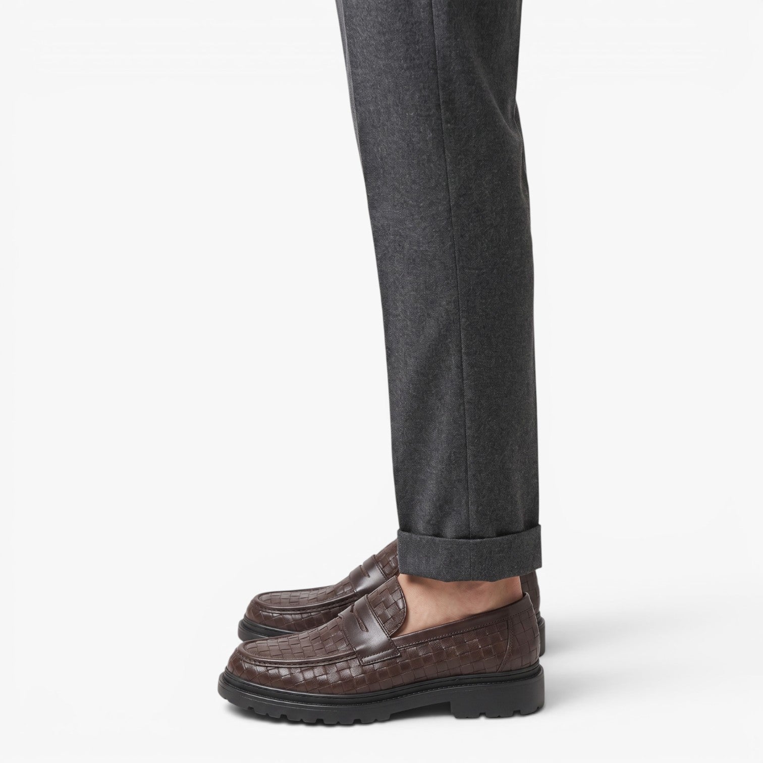 Old Fortune | Herren Geflochtene Mokassins Penny Loafers