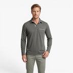 Old Fortune | Herren-Poloshirt mit langen Ärmeln und kontrastierenden Details