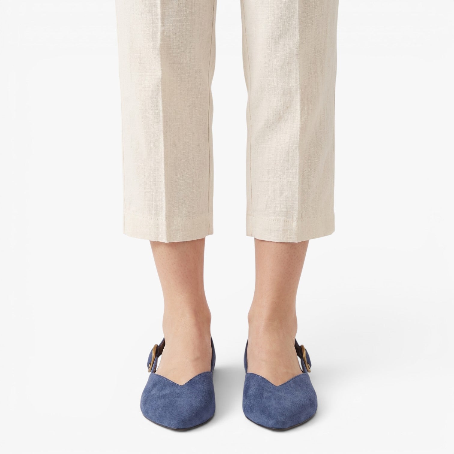 Old Fortune | Dames Slingback Pumps met Suède Effect en Puntige Neus