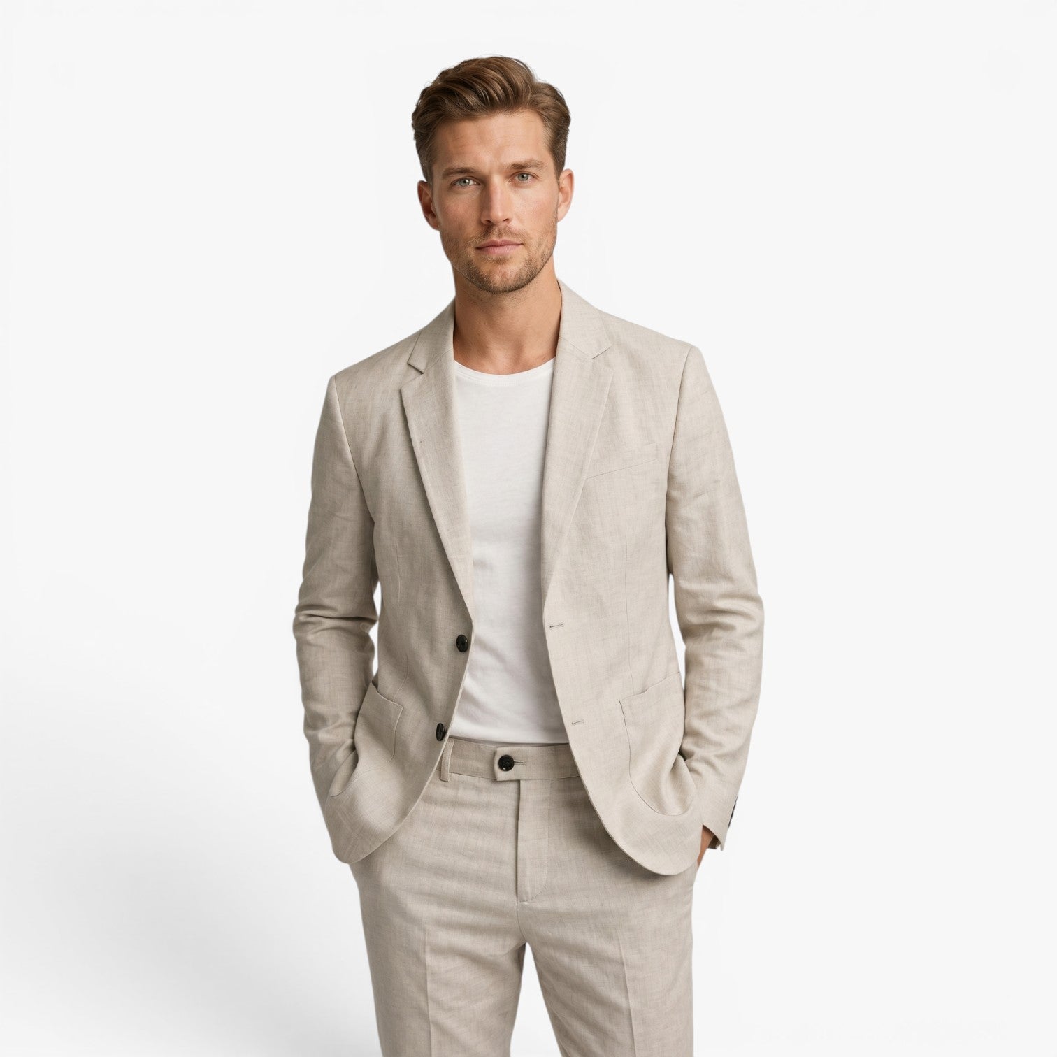 Old Fortune | Herren-Zweiteiler Slim Fit Premium Anzug  