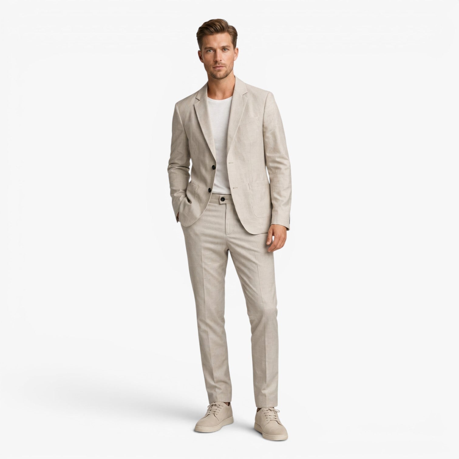 Old Fortune | Herren-Zweiteiler Slim Fit Premium Anzug  
