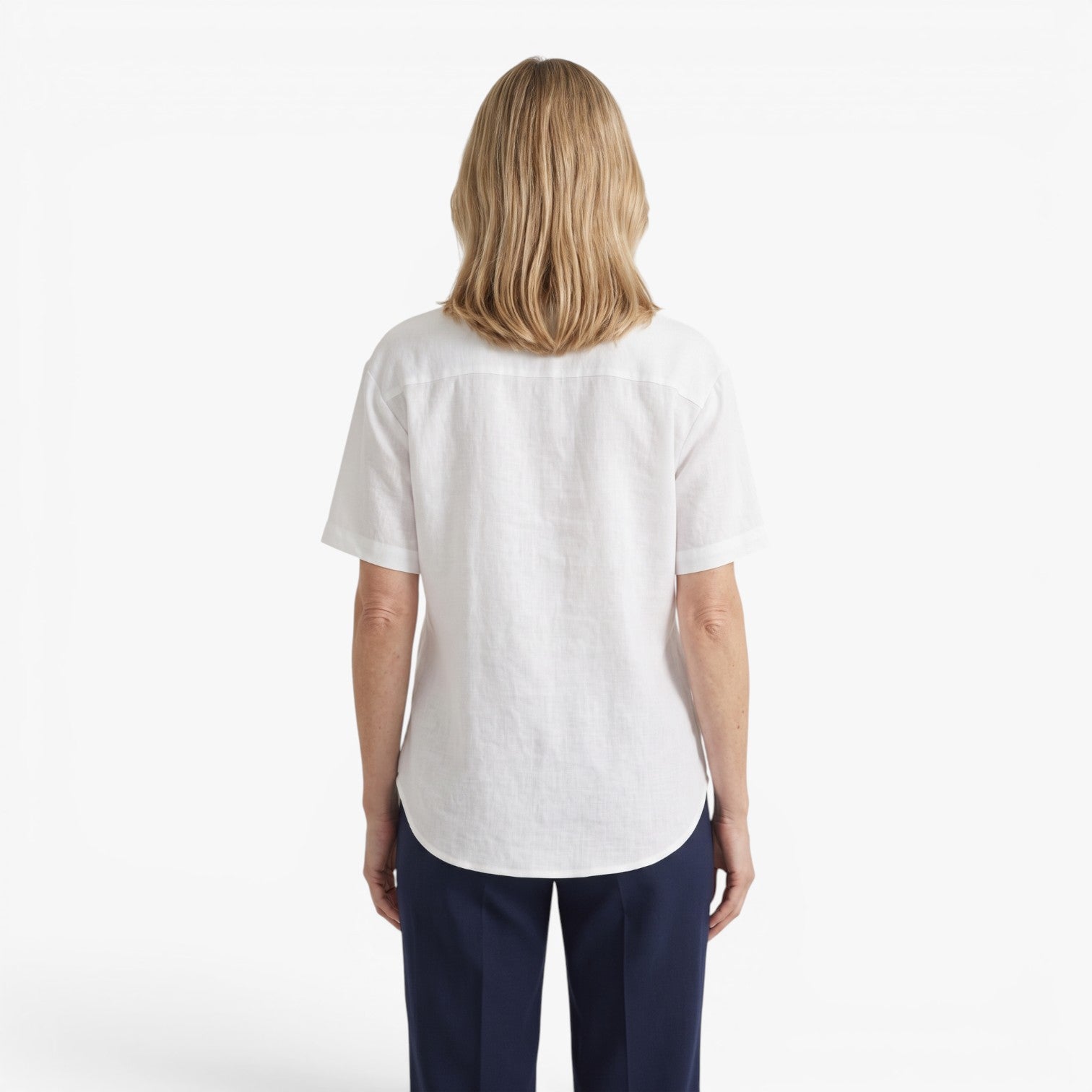 Old Fortune | Damenbluse mit asymmetrischem Verschluss und Kragen