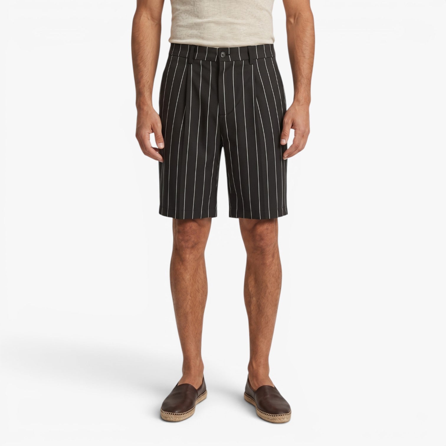 Old Fortune | Heren Riviera Shorts met Strepen