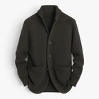 Old Fortune | Herrenstrickjacke mit Rippenmuster und Taschen